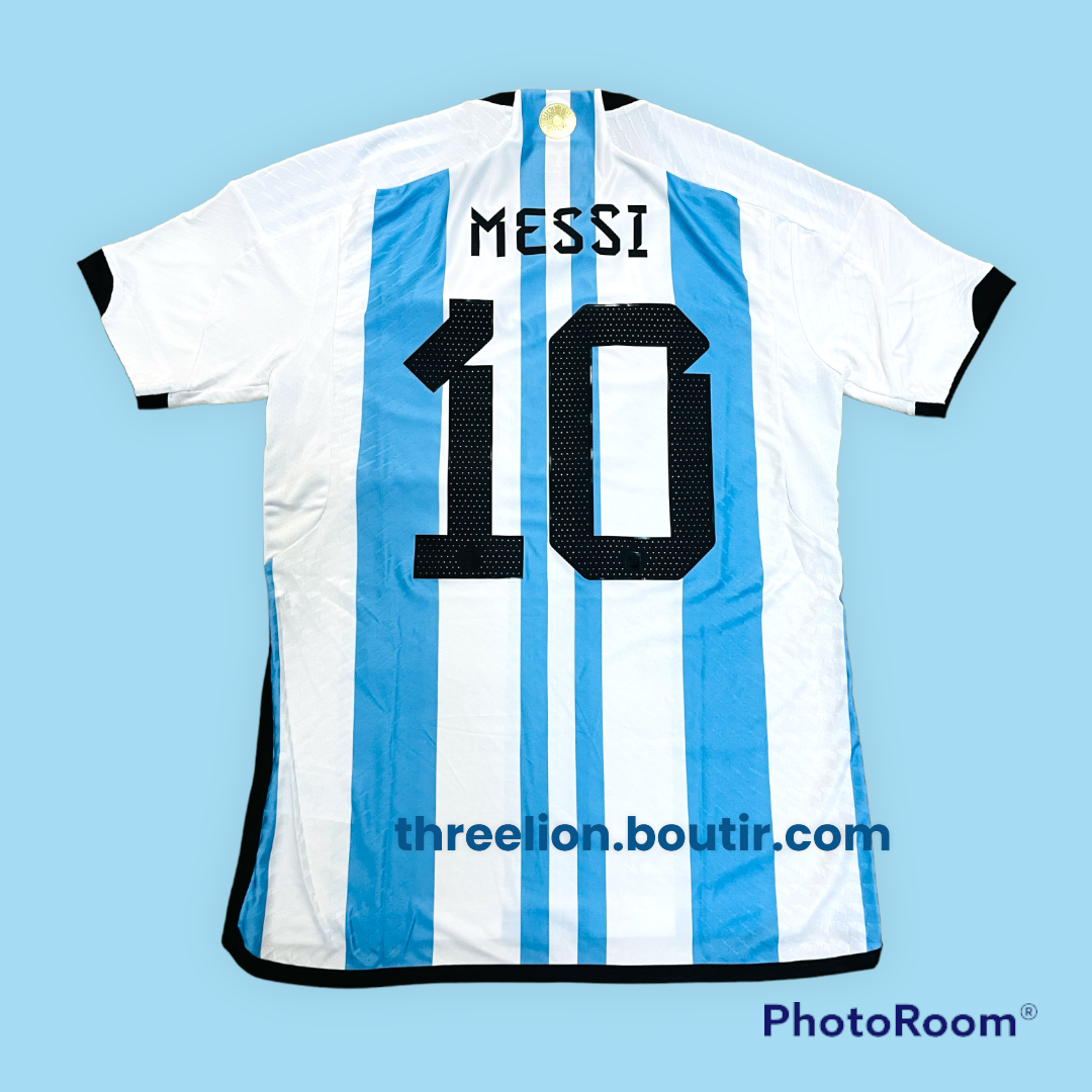 Messi Argentina Adidas Authenticity 2022 Winners Home Men's