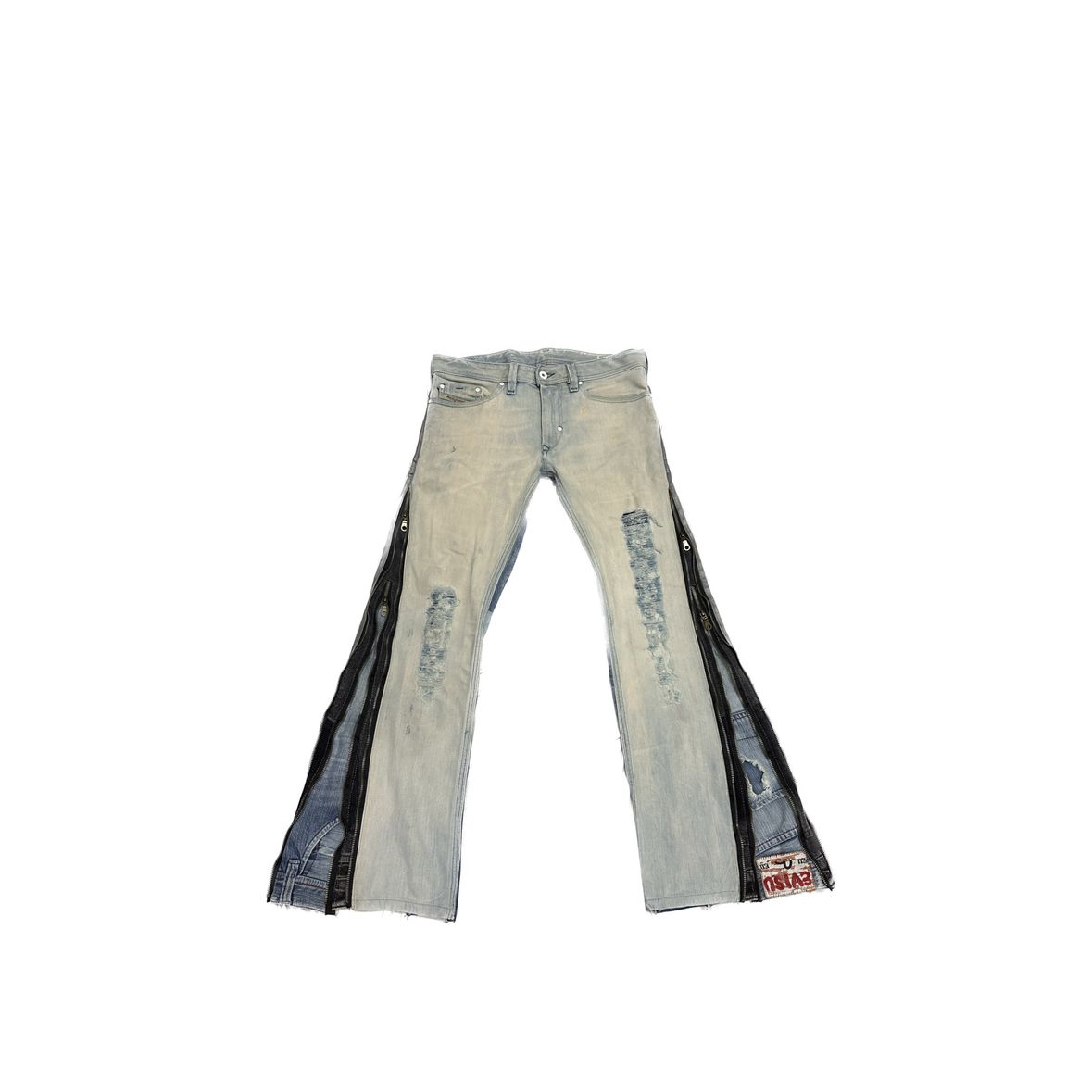 Diesel X Evisu upside down double zipper jeans | HMAD