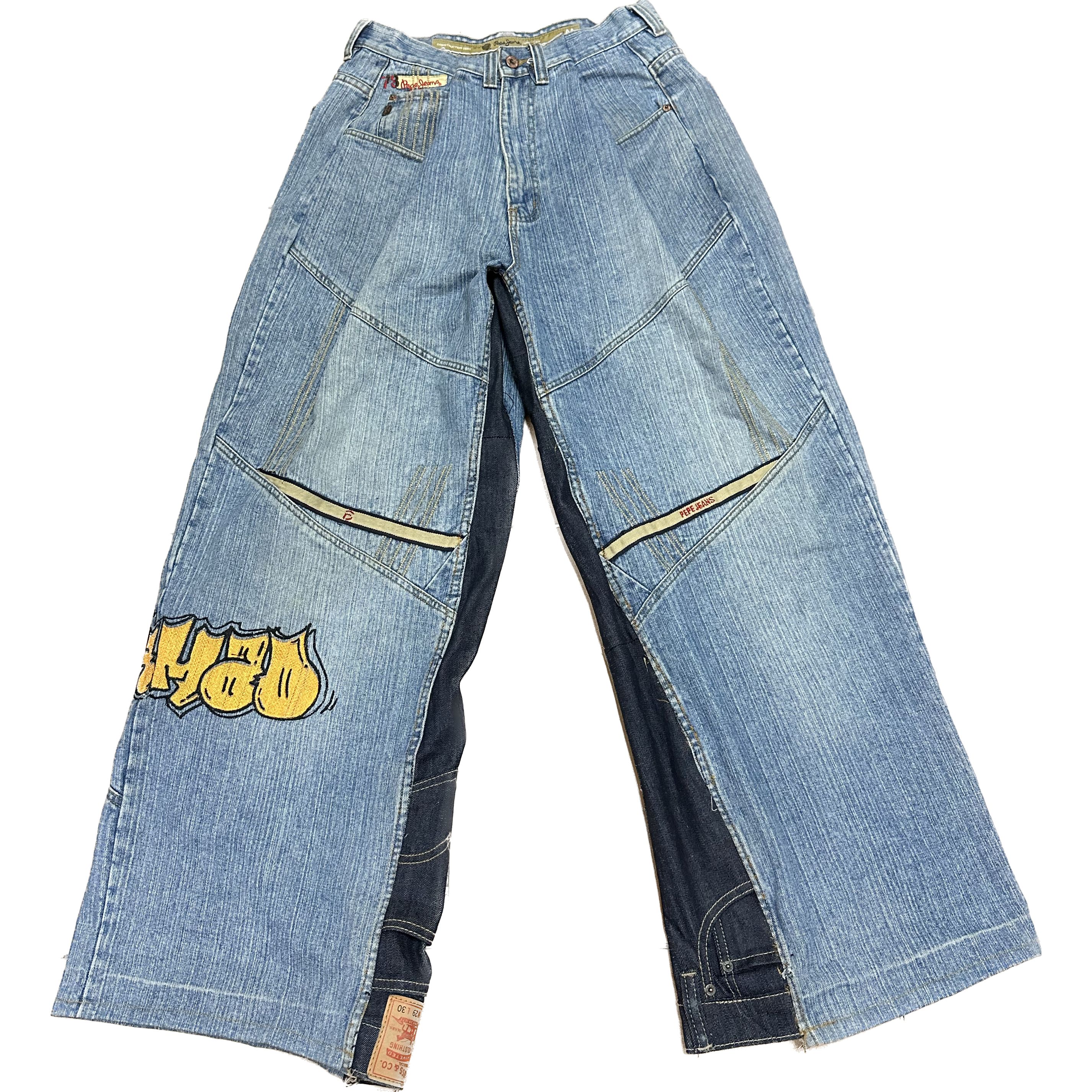 PEPE Jeans X Levi's remade (jnco style) hip hop jeans (simpson) | HMAD